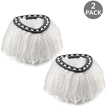 Mop Head Refill, Spin EasyWring Mop Replacement Head Microfiber(Pack of 2)