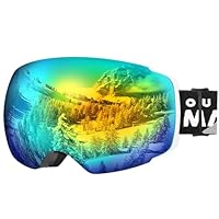 OutdoorMaster Ski Goggles PRO - Frameless, Interchangeable Lens 100% UV400 Protection Snow Goggles for Men & Women