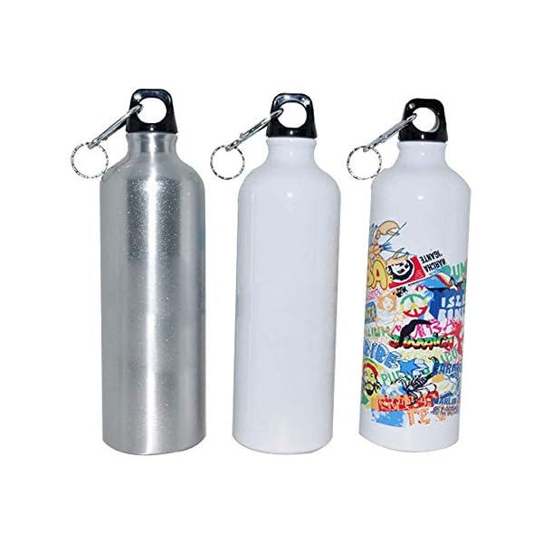 HE US Stock 60pcs 750ml White Blank Sublimation Aluminum Sports