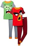 Angry Birds Big Boys' 4pc Cotton Sleepwear Set, Multi, 6