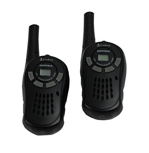 2 COBRA MicroTalk CX115A 16-Mile 22-Channel FRS/GMRS 2-Way Walkie Talkie Radios