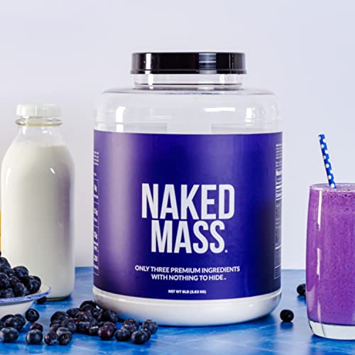 NAKED nutrition Naked Mass Natural Weight Gainer Protein Powder 8Lb