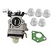 HURI Carburetor with Primer Blub Gasket for 2 Cycle 43cc Powermate PCV43 Tiller