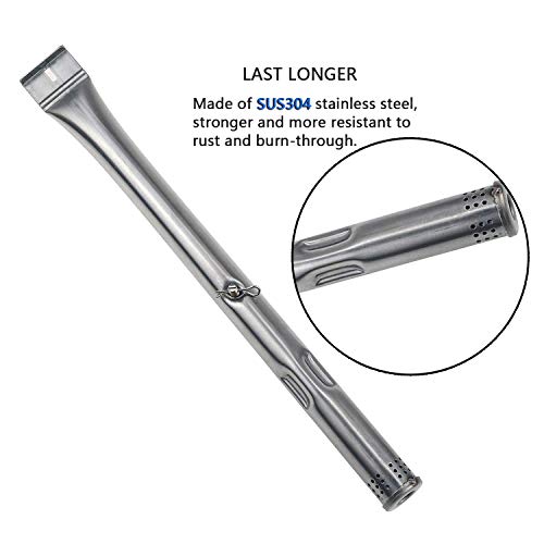 Hongso SUS304 Grill Burner Tubes Replacement for Charbroil 461334813, 463322613, 463334613