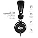 Sentey LS-4124 Curve On-Ear Headphones with In-Line Microphone (Black)