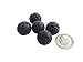 Lava Stone Beads 14mm or 8mm for Essential Oil Diffuser Necklace (14mm, 5-Pack)