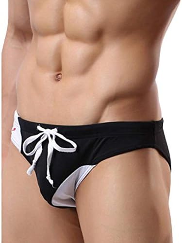 Bolayu Men's Swim Briefs Sexy Biniki Swim Briefs Salent Swim Brief Quick Dry Beach Swimming Brief Low Rise