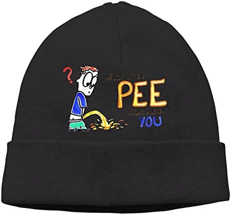 SADCPO Pee Says About You Unisex Cool Beanie Watch Cap Fashion Ski Cap Warm Slouchy Beanie Black