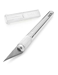 Elmer's Products Inc X3602 5 pulgadas Cuchillo de aluminio de peso mediano con cubierta, plateado, Plateado Paquete de 1