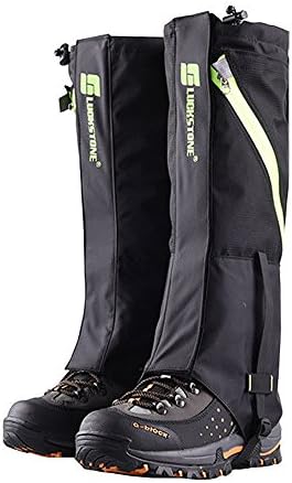 IC ICLOVER Outdoor Leg Gaiters, Breathable Waterproof High Leg Legging Cover Snow Gators - Keep Water, Mud, Snow & Debris Out, Protect Against Sharp Rocks, Bush, Inserts - for Hiking Climbing Hunting