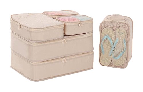 Travel Bags Set of 6 Differen Size Clothes Storage