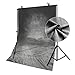 MOHOO Photography Backdrop 5x7ft Art Fabric Smoky Grey Thin Retro Background For Photo Studio Props 1.5x2.1m (Rolled)