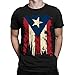 SpiritForged Apparel Vintage Distressed Puerto Rico Men's T-Shirt, Black Large