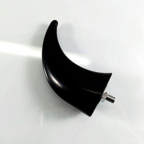 Baoblaze Universal Front Fender Horns Decoration for Chopper Touring Cafe Racer Custom - Black