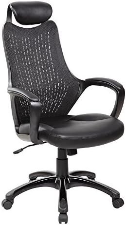 KERLAND High back Ergonomic Adjustable Swivel Executive Computer Desk Task Office Chair With Headrest And Armrest, Black