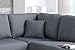 Poundex Upholstered Sofas/Sectionals/Armchairs, Grey