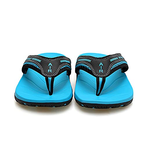 TUOBUQU Mens Leather Flip Flops Beach Thong Sandals Outdoor Flip Flops