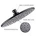 Hpbge Shower Head - High Pressure Fixed Mount Top Ceiling Rainfall Style for Bathroom (Matt Black)