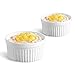SZUAH 6 oz Ramekins Oven Safe Set of 8, Porcelain Ramekin Set for Baking Souffle Ramekins 6 oz Oven Safe Creme Brulee Ramekin 3.5 Inch, Dishwasher Safe, White