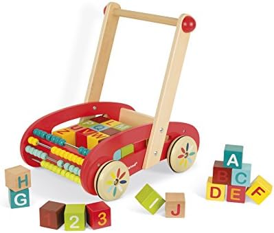 Janod - Tatoo Abc Buggy Wooden Walker 