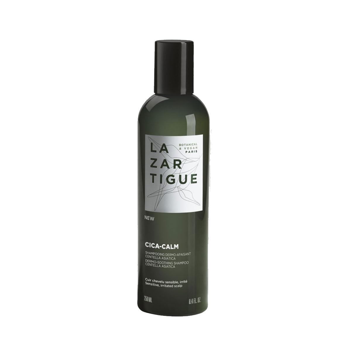 LAZARTIGUE CICA-CALM - Dermo-Soothing Sulfate-Free Shampoo, Eenriched with Allantoin and Centella Asiatica for Sensitve Itchy Scalp, 94% Natural Ingredients, Vegan, 250ml