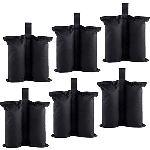 Keymaya Canopy Weight Bags for Pop up Canopy Tent, Sand Bags for Instant Outdoor Sun Shelter Canopy Legs (6 PCS) - Thumbnail 5
