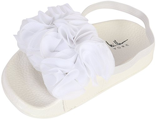 Nicole miller new york toddler girls flower slide sanda…