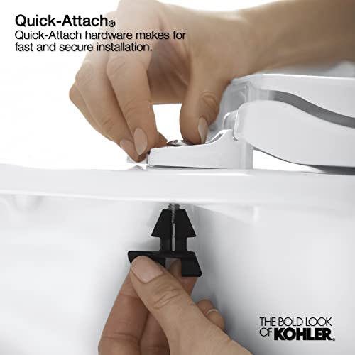 KOHLER K46367 Cachet Elongated, GripTight Bumpers, QuietClose