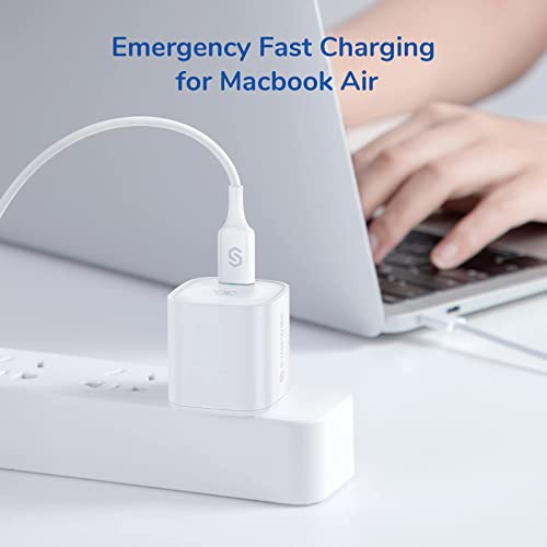 Syncwire USB C Charger 30W Fast Wall Charger GaN III Mini Power Adapter PD 3.0 PPS Charger for iPhone 13 Pro Max/iPhone 12 Pro Max, MacBook Air, iPad Pro,Galaxy S22/ S21 Ultra,Pixel 6 Pro/6 and More