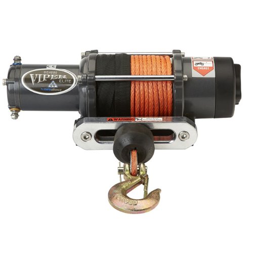 Viper EX4500SE 4500lb Elite Wide Spool Winch With 1/4in AmsteelBlue