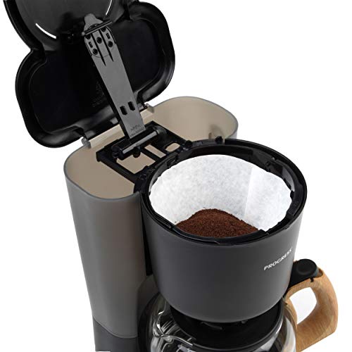 PROGRESS EK3757PBLK Scandi Filterkaffeemaschine mit Holz, filterkaffeemaschinen Automatische Abschaltung bei Warmhalten… – Bild 8