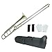 Flanger F-860 Intermediate B Flat Tenor Slide Trombone with F Trigger with Case, Mouthpiece, Gloves and Cleaning Cloth