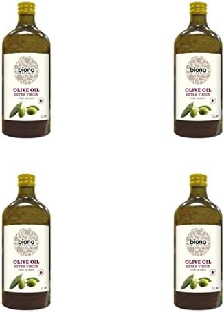 (4 PACK) - Biona Extra Virgin Olive Oil From Calabria| 1 Ltr |4 PACK - SUPER SAVER - SAVE MONEY