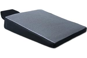 Yupbizauto Breathable Ergonomic Wedge Car Seat Cushion & Office Chair Support Comfortable Pressure-Relief Pad for Back & Tailbone Pain Ideal for Long Sitting, Posture Corrector Mesh Grey Firm