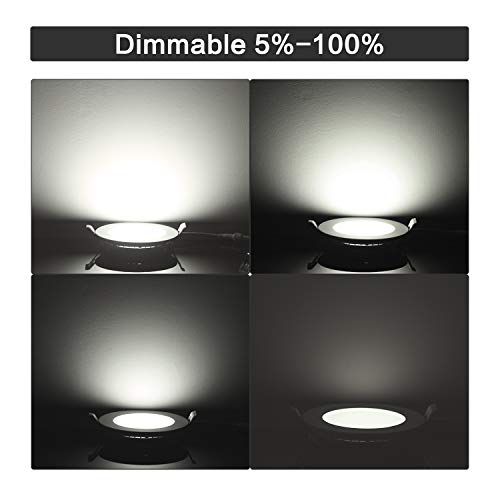 Ledimwo LED Canless Recessed Lighting 4 Inch 12 Pack No Flicker with