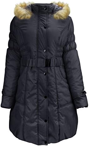 ZAIAI Women's Parka Winter Coat Overcoat Long Down Jacket Outwear Navy XL