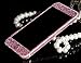Gravydeals Iphone 6 Plus Screen Decal Rose iPhone 6 Plus/ 6S Plus (5.5 Inch) - Glittering Full Body Bling Luxury Glitter Sparkle Protector Film Sticker Decals Skin Cover Wrap