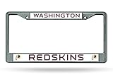 NFL Washington Redskins Chrome Licensed Plate Frame