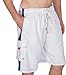Sakkas Mens Solid Color with Contrast Stripes Skate Surf Board Short Swim Trunks