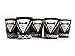 Express Novelties Online Bachelor Party Supplies Groom Best Man Groomsmen Father of The Groom- 6 Shot Glasses