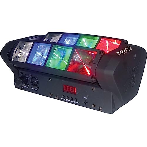 Ibiza LED8-MINI 8-LED Spider with Cree RGBW LEDs