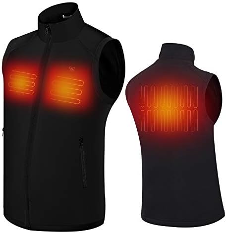 SUNB Electric Heated Vest for Men | Keeps You Warm for Longer | Adjustable Temperature | Comfortable & Lightweight Material | Portable & Washable | For Indoor & Outdoor Use
