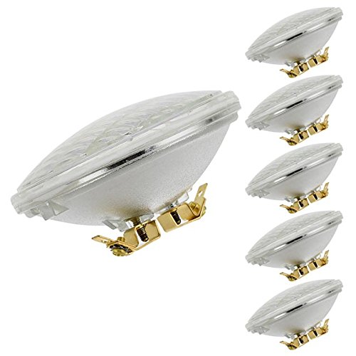 LEDwholesalers Waterproof PAR36 10W LED Flood Light Bulb with G53 Base 12-24V AC/DC ETL-Listed (6-Pack), Warm White 3000K, 1533WWx6