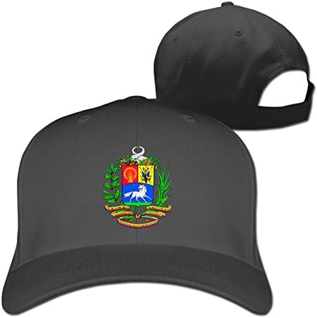 Custom Oat Of Arms Of Venezuela Before 2006 Cotton Adult Flat Hat Trucker Cap Gift