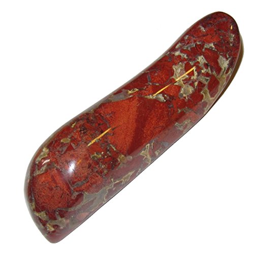 Jasper massage red 02 shiny big crystal vivid mineral p…