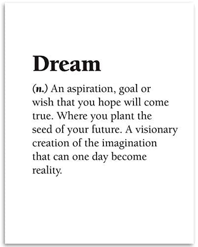 Amazon.com: Dream - An Aspiration, Goal or Wish - Dictionary Quote