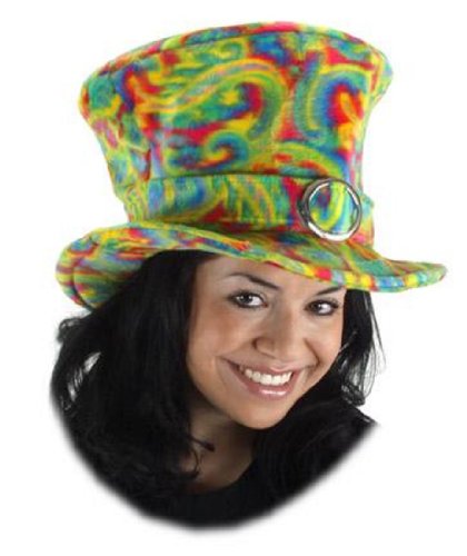Madhatter Psychedelic Faux Fur Hat, Multi Color, Unisize