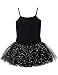 Tutu Leotard for Girls by MdnMd (4-6 Years,Black), Black, Size (Tag 130) Age 6-8