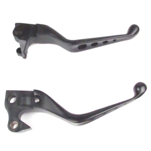 Hill Country Customs Black 4 Hole Wide Blade Ergonomic Brake and Clutch Levers Harley-Davidson 2007-2013 Sportster - HC-648012A - Thumbnail 2