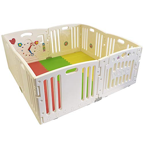 Venture All Stars Baby Playpen 8 Pc S Xxl Einschliesslich Der Panel Tatigkeit Lustige Matten Des Flur Cabido Und Glanzende Farbe Spielen Balle Starke Und Durable Laufstall Baby Amazon De Baby